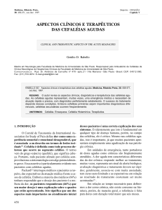 aspectos clínicos e terapêuticos das cefaléias agudas