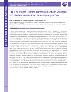SNPs do Projeto Genoma Humano do Câncer: validação em
