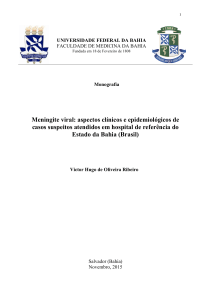 Meningite viral: aspectos clínicos e epidemiológicos de casos