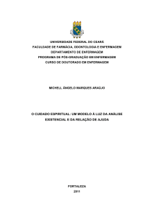 o cuidado espiritual: um modelo à luz da análise existencial e da