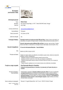 Europass curriculum vitae - Fundação Bracara Augusta