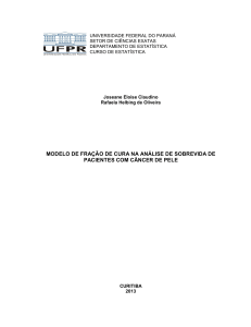 modelo de fração de cura na análise de sobrevida de