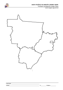 mapa político da região centro-oeste