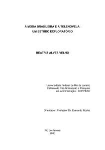 a moda brasileira e a telenovela - coppead