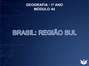 BRASIL: REGIÃO SUL