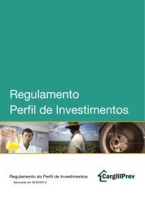 Regulamento Perfil de Investimentos