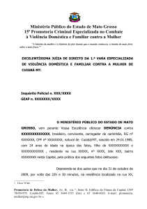 Ministério Público do Estado de Mato Grosso 15ª Promotoria
