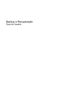 Backup e Recuperação - Windows 7