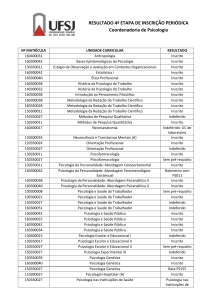 RESULTADO 4ª ETAPA DE INSCRIÇÃO PERIÓDICA