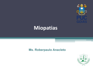 Miopatias - SOL - Professor | PUC Goiás