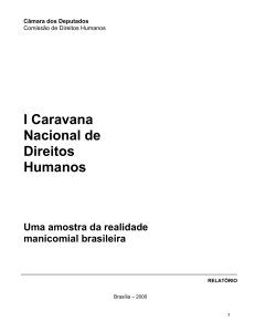 I Caravana Nacional de Direitos Humanos