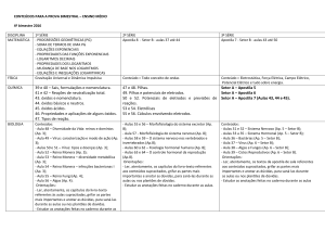 39 e 40 – Sais, formulações e nomenclatura. 41 e 42 – Reações de