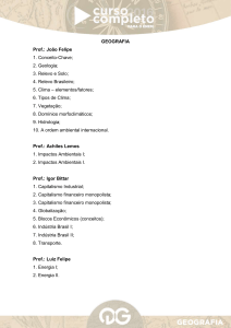 GEOGRAFIA Prof.: João Felipe 1. Conceito-Chave