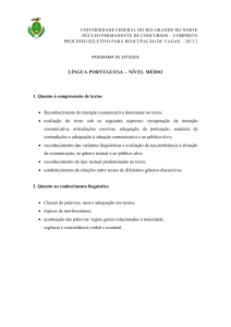 Programa de estudos (divulgado em 15/02/2013)