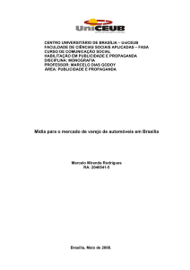 Mídia para o mercado de varejo de automóveis em Brasília