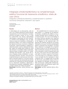 Integração ortodontia/dentística na complementação estético