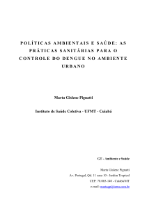 políticas ambientais e saúde: as práticas sanitárias para