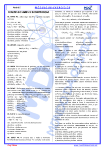Exercícios em PDF - Mundo da Química