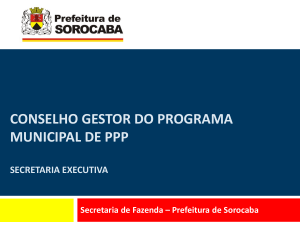 Programa Municipal de PPP – Sorocaba