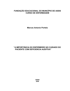 A IMPORTÂNCIA DO ENFERMEIRO NO CUID - Fema