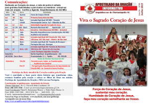 Viva o Sagrado Coração de Jesus - Arquidiocese de Florianópolis/SC