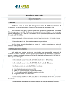 1 RELATÓRIO DE FISCALIZAÇÃO RF-LIGHT-05/2009-SFE I