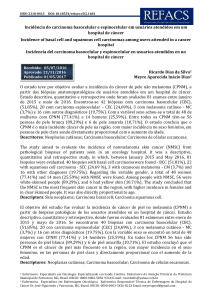 Incidência do carcinoma basocelular e espinocelular em usuários