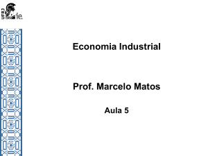 Economia Industrial - Aula 05 - Instituto de Economia