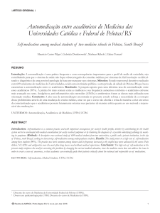 Automedicação entre acadêmicos de Medicina das