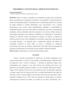 uma percepo crtica sobre tcnicas de manipulao gentica