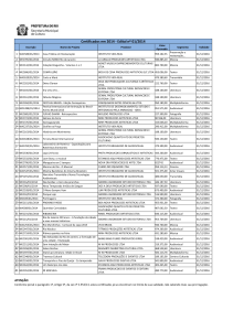 EDITAL 01 2014 - PROJETOS VÁLIDOS PARA CAPTAÇÃO