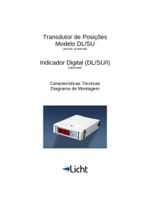 Transdutor de Posições Modelo DL/SU Indicador Digital - Licht-Labs