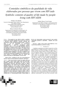 Conteúdos simbólicos da qualidade de vida elaborados por