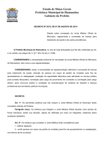 Decreto nº 275-2014 – Dispõe sobre Junta Médica