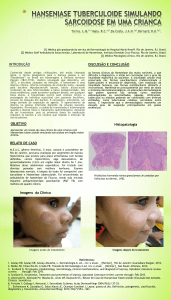 hanseniase tuberculoide simulando sarcoidose em uma crianca
