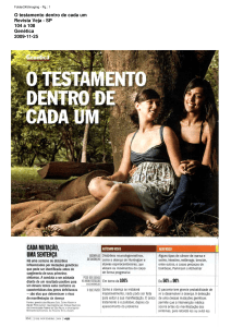 O testamento dentro de cada um Revista Veja