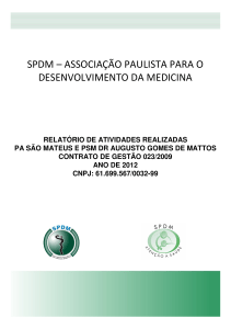 spdm – associação paulista para o desenvolvimento da medicina