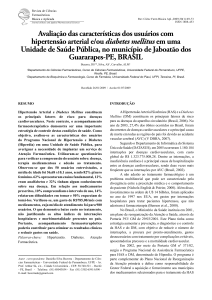 Avaliação das características dos usuários com hipertensão