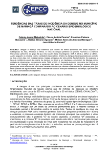 TENDÊNCIAS DAS TAXAS DE INCIDÊNCIA DA DENGUE NO MUNICÍPIO DE