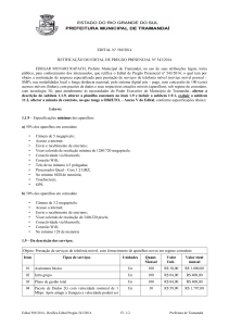 setor de licitações - Prefeitura Municipal de Tramandaí