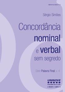 DdConcordância nominal e verbal