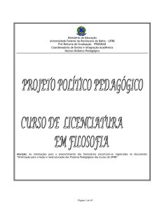 PPC - Licenciatura em Filosofia