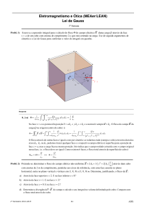 Eletromagnetismo e Ótica (MEAer/LEAN) Lei de Gauss
