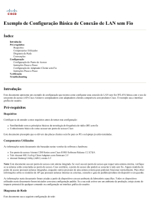 Exemplo de Configura&ccedil;&atilde;o B&aacute;sica de Conex&atilde;o de LAN sem Fio