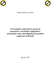 Governança corporativa, processo sucessório e