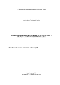 10º Encontro da Associação Brasileira de Ciência Política Área