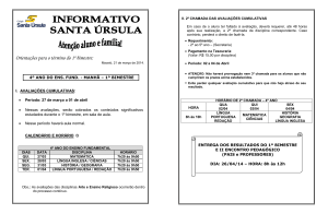 Orientações para o término do 1º bimestre Orientações para o