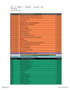 Página 1 de 4 Era: Yu-Gi-Oh! 5D`s LISTA DE BANIDOS E
