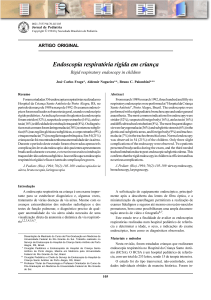 Endoscopia respiratória rígida em criança