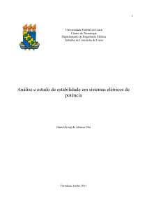 Análise e estudo de estabilidade em sistemas elétricos - DEE